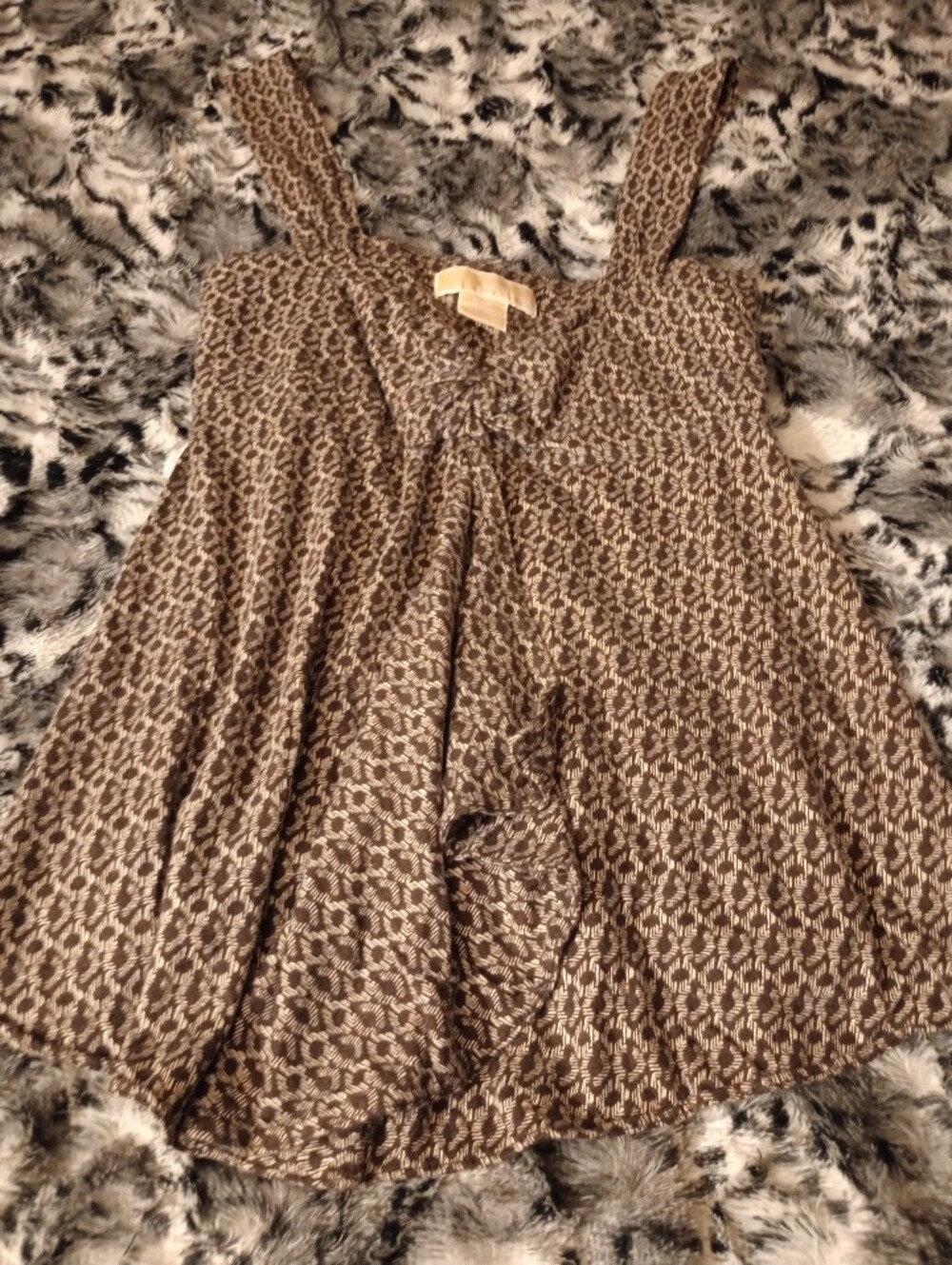 Retro Cotton Blend Ruffle Top Women's